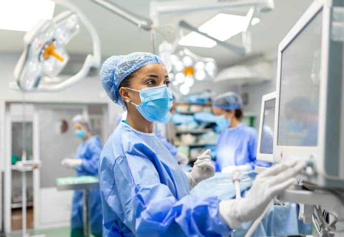 Nurse in operating room