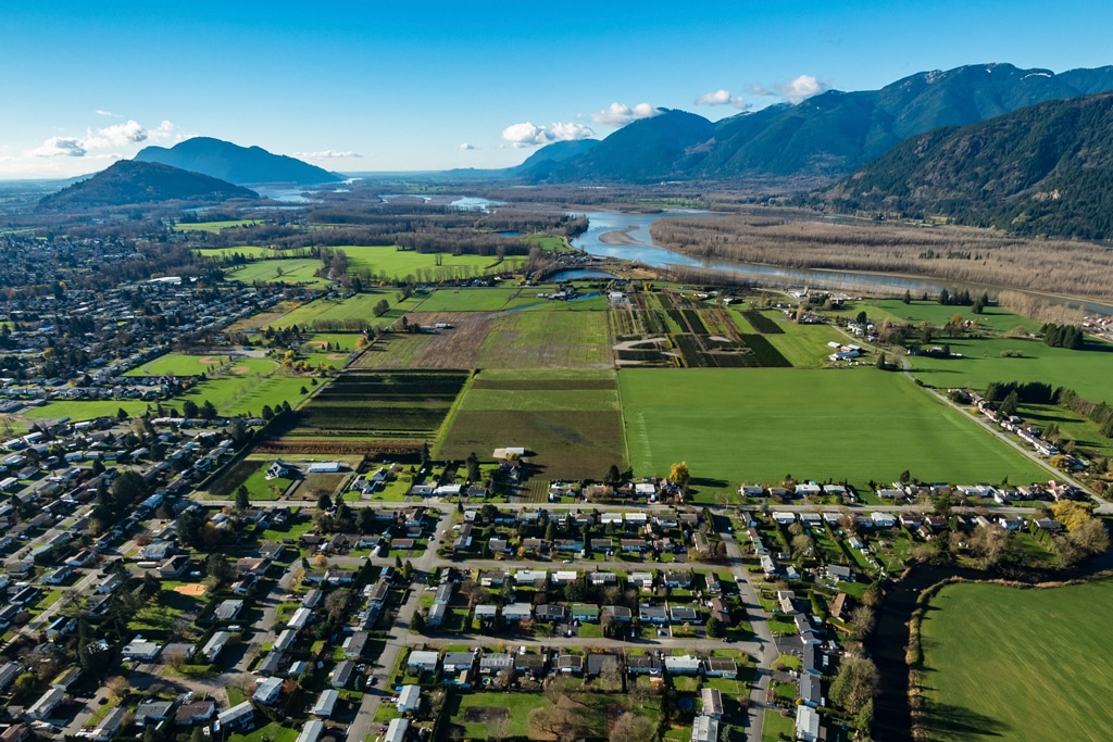 Chilliwack from the air