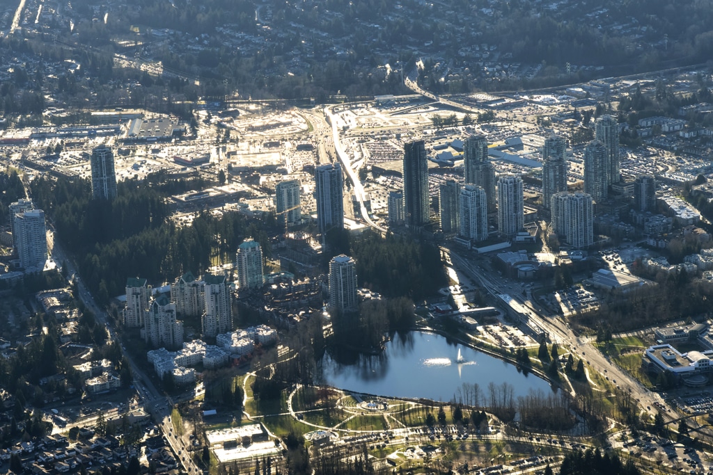 Tri Cities City from the air