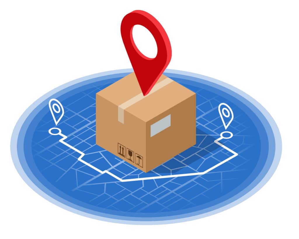 Isometric Logistics and Delivery graphic