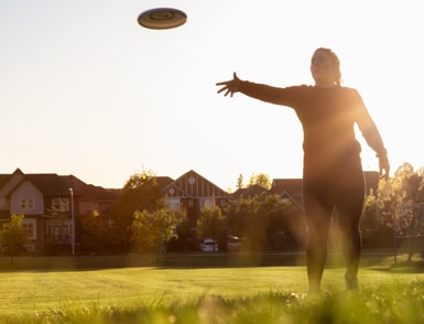 New Westminster field with frisbee