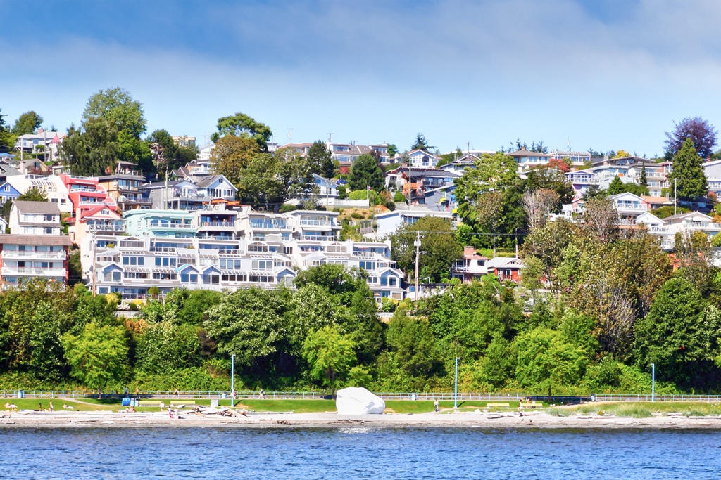 White Rock from water