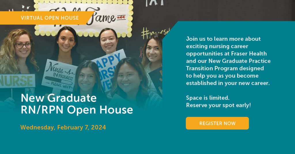 Graduate open house graphic