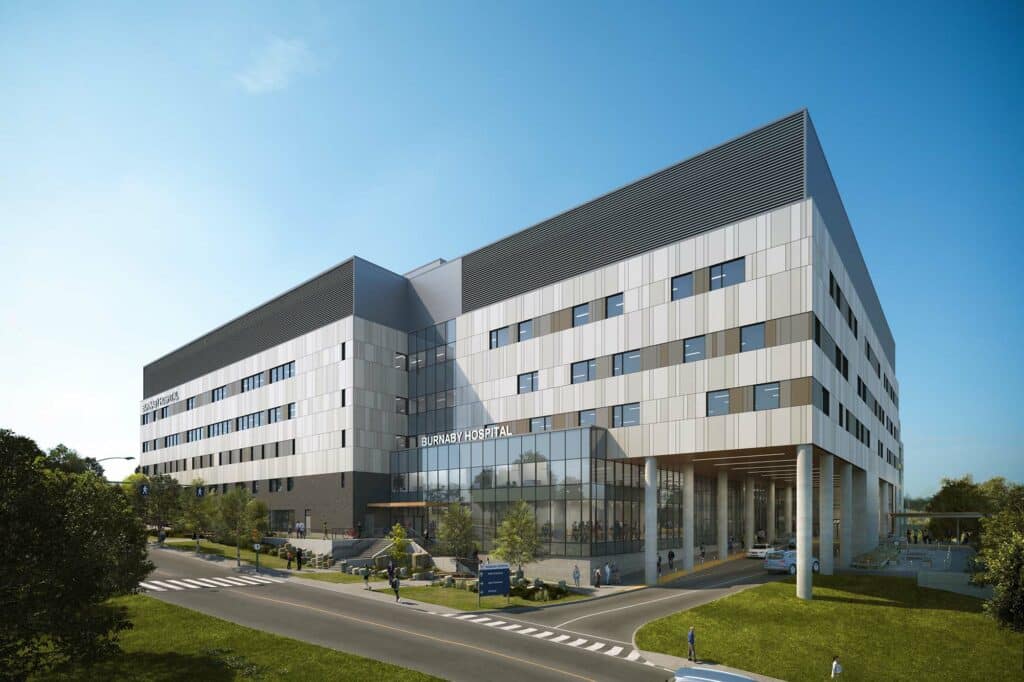 Burnaby Hospital redevelopment rendering
