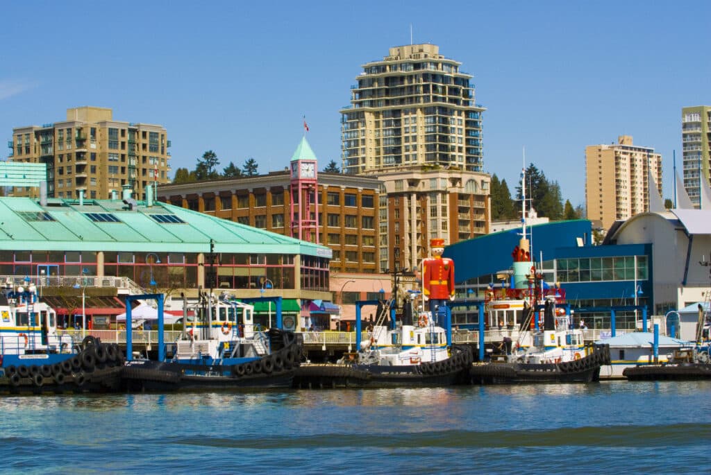 New Westminster waterfront walk.