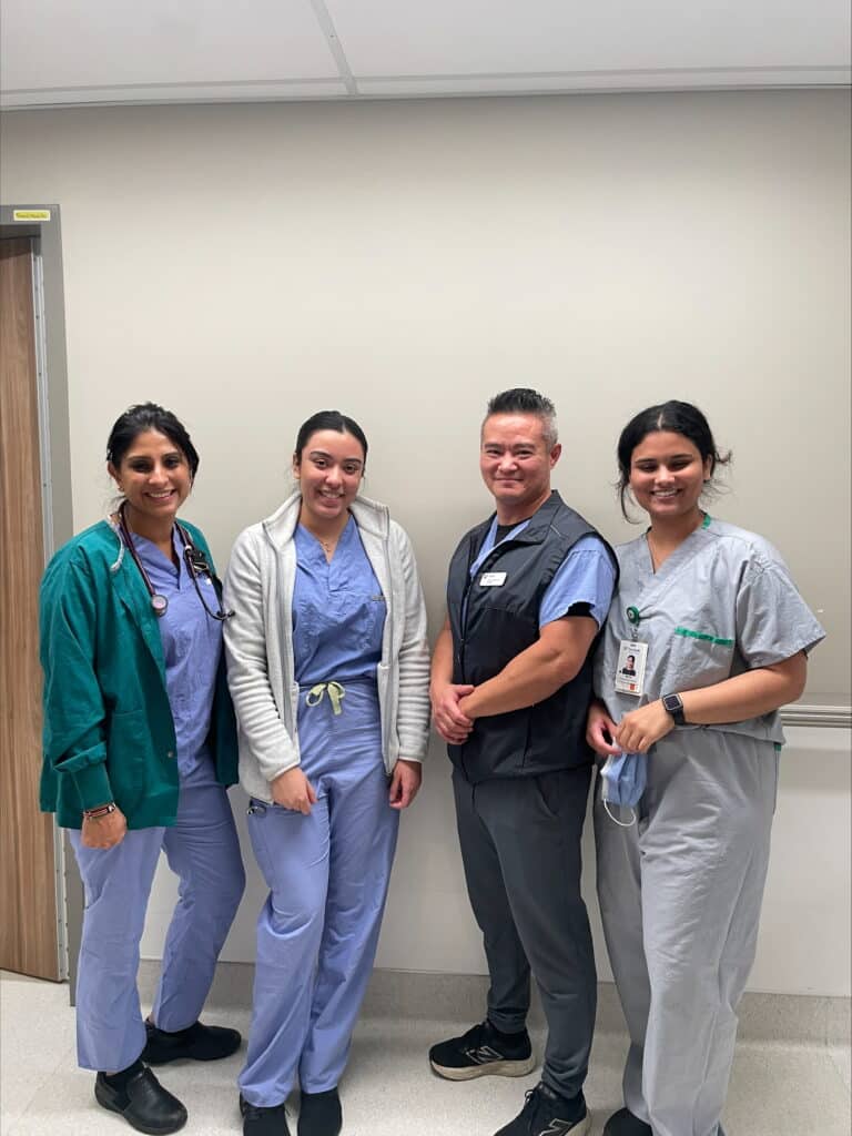Group of nurses posing and smiling