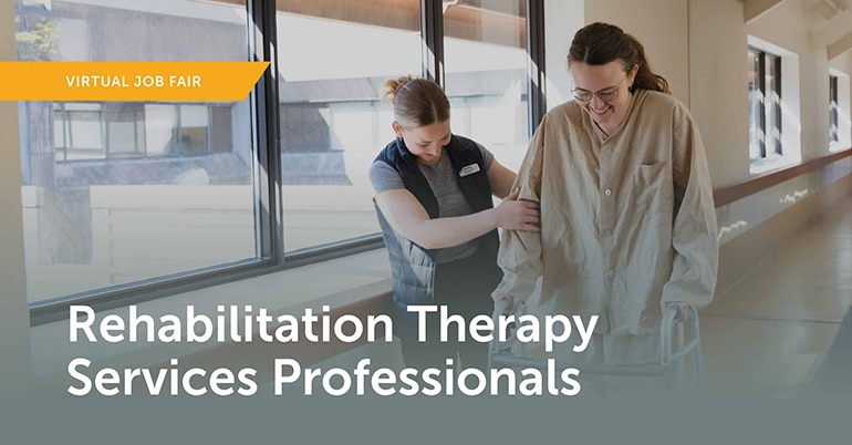 Rehab therapy services event banner.