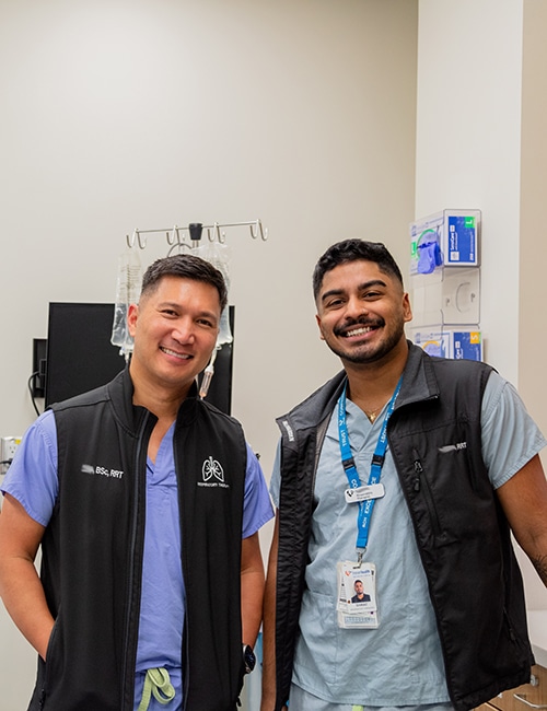 Respiratory therapists in Fraser Health.