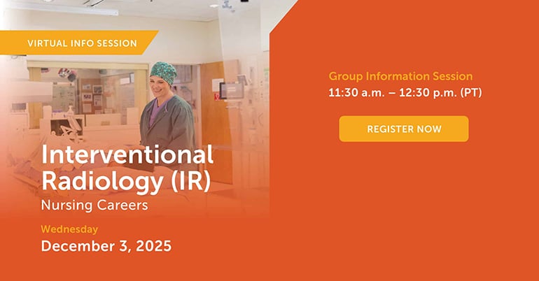Interventional Radiology nurses virtual info session