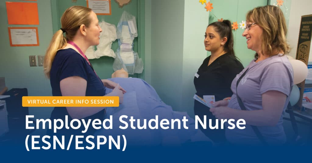 Employed Student Nurse invite banner.