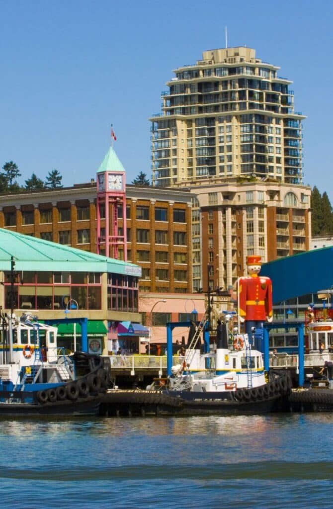 Water view of New Westminster Quay
