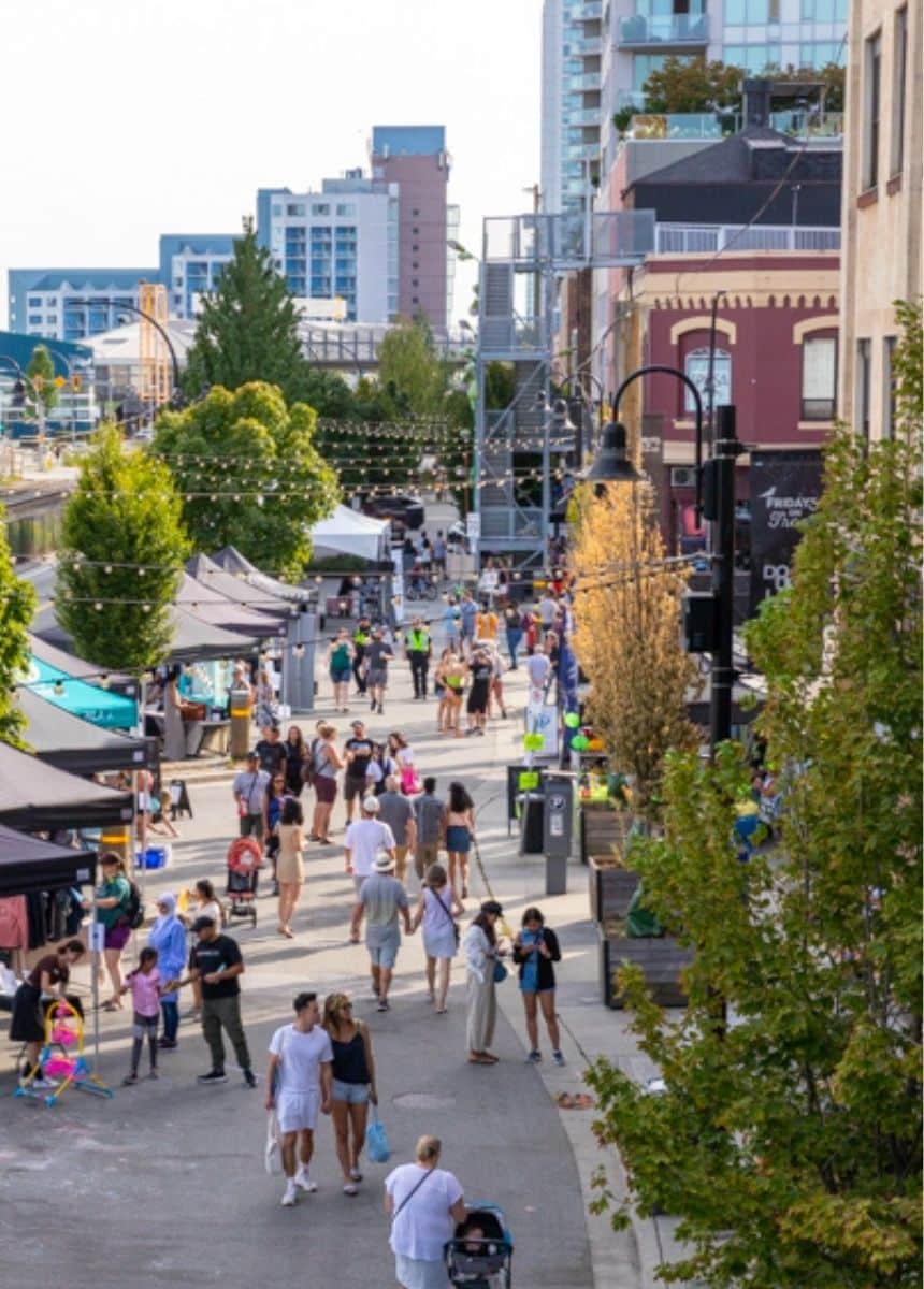 Street fair in New Westminster.