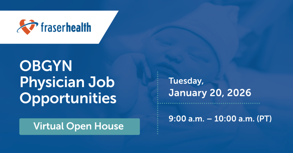 Physician open house graphic.