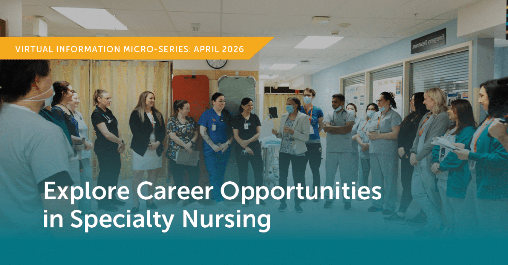 Exploring specialty nursing virtual information session event