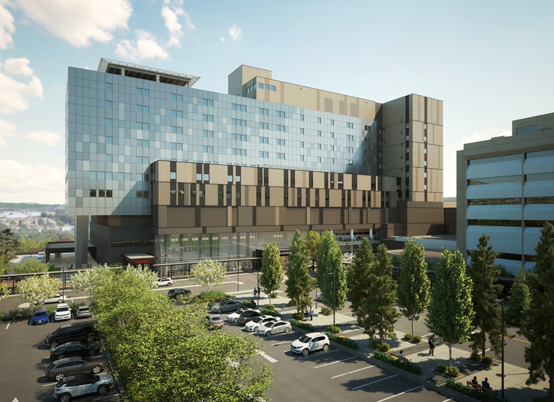 Surrey Memorial Hospital rendering.