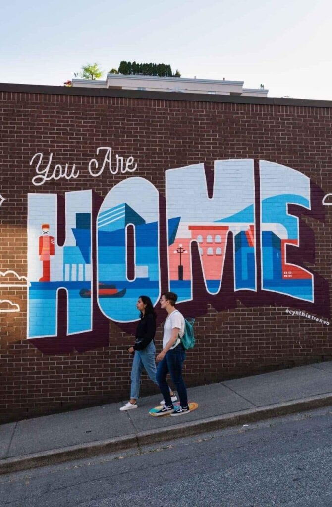 Mural in New Westminster.