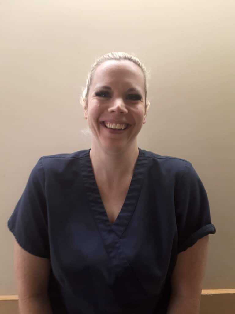 Smiling nurse at Fraser Health.