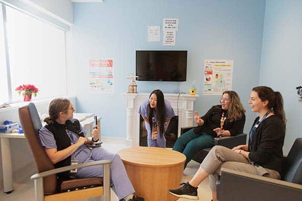 dietitian team having a break together