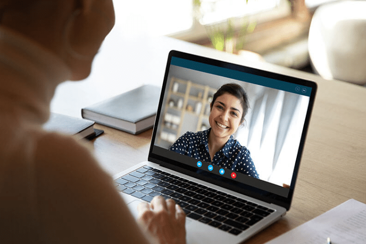 Lady in interview at Fraser Health.